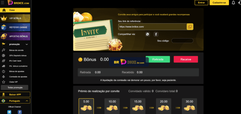 Quanto tempo demora para cair o saque da blaze